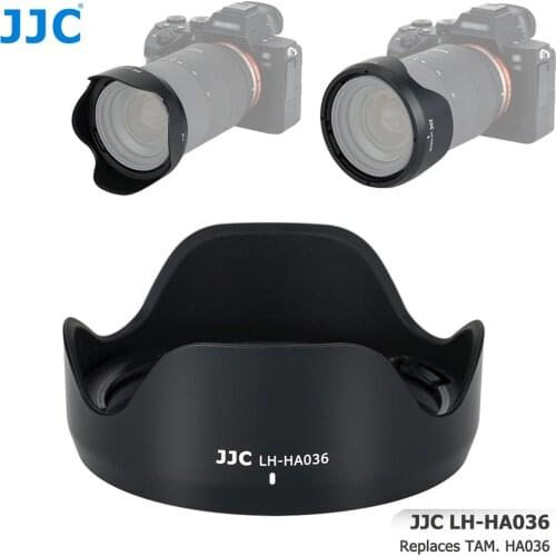 JJC Camera Flower Lens Hood for Tamron 28-75mm f/2.8 Di III RXD Lens (Model: A036) Replaces Tamron HA036 Lens Hood ABS Black