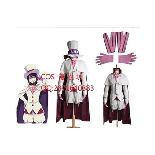 Free shipping Ao no Blue Exorcist Mephisto Pheles Cosplay Costume