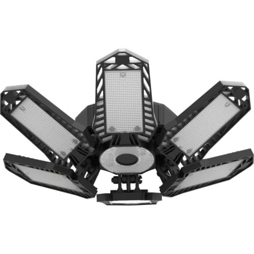 Creative 360 Degrees Deformable Ceiling Light LED Garage Light 150W Home Warehouse Workshop Folding Six-Leaf Deformation Lamp