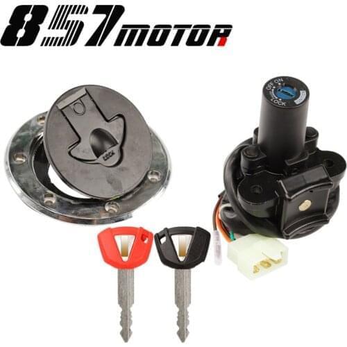Motorcycle Ignition Fuel Gas Tank Cap Cover Lock For kawasaki ZZR400 ZRX400 ZXR250 ZXR400 Zephyr 400