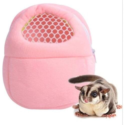 Small Pet Carrier Rabbit Cage Hamster Chinchilla Travel Warm Bags Cages Guinea Pig Carry Pouch Bag Breathable Pig Carry Bag