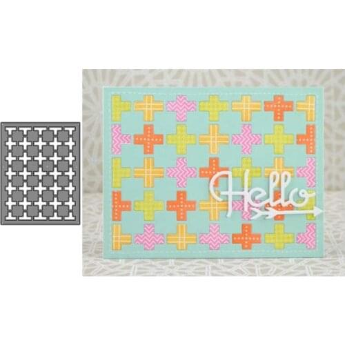 Cross Background Metal Cutting Dies for Scrapbooking Handmade Tools Mold Cut Stencil New 2021 DIY Card Make Mould Model Craft