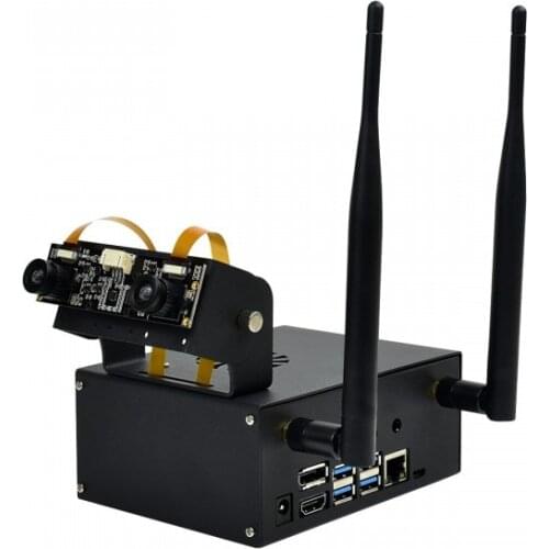 Metal Case C for Jetson Nano Developer Kit B01, with Camera Holder Internal Fan Design