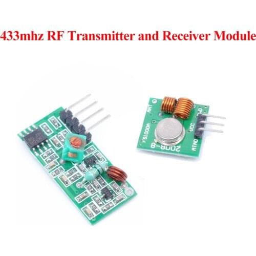433Mhz RF Transmitter and Receiver Module Kit for Raspberry Pi ARM/MCU WL DIY 433MHZ Wireless Remote Control for Arduino Diy Kit
