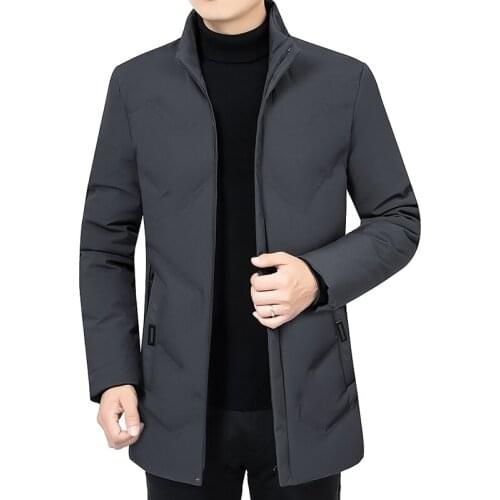 2021 New Winter Jacket Men Thicken Warm Men Parkas Hooded Coat Fleece Mans Jackets Outwear Windproof Down Parka