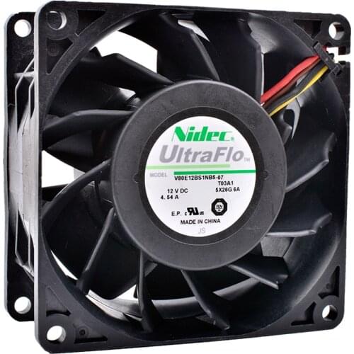 COOLING REVOLUTION V80E12BS1NB5-07 8cm 8038 12V 4.54A Double ball bearing super air booster fan
