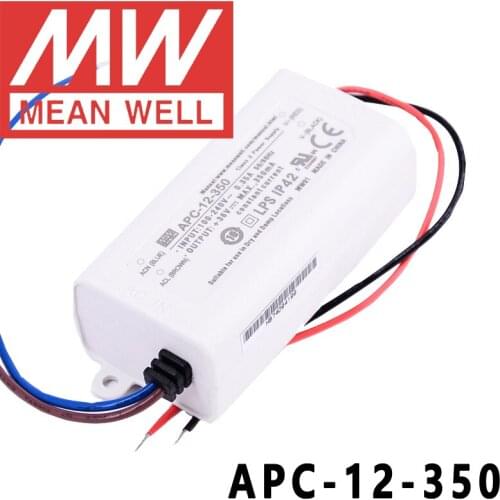 Original Mean Well APC-12-350 meanwell 350mA Constant current 12W Single Output LED Switching Power Supply