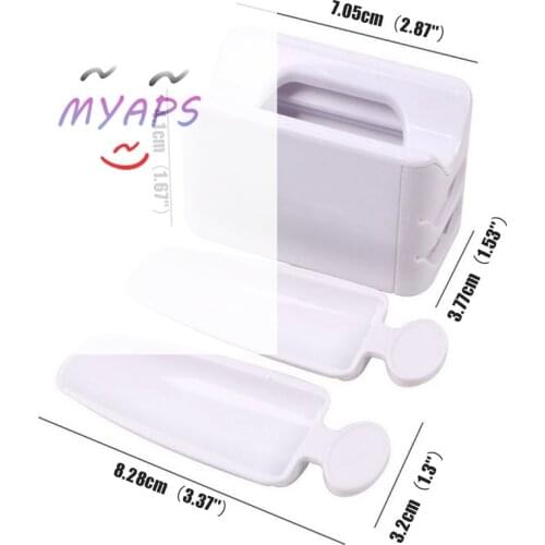 Recycle Dipping Recycling Tray Nail Glitter Storage Box Manicure Tools