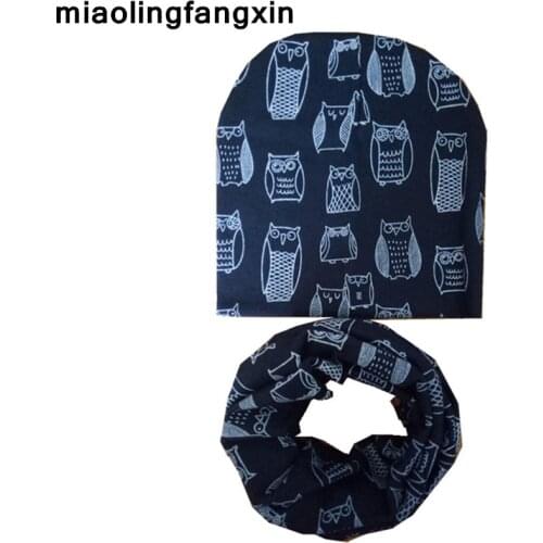 New Spring Autumn Winter Children Hat Scarf Set Girls Boys Cap Kids Girls Beanies Caps Toddlers Kids Hat Scarf Collar Wholesale