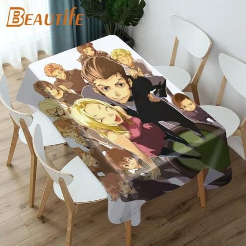 Baccano Animation Tablecloth Fashion Style Hotel Picnic Party Table Waterproof Table Covers Home Dining Tea Table Decoration