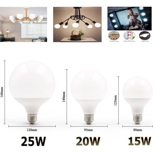 Led Bulb Lamp No flicker 220V lampada led light E27 20W 30W SMD 2835 LED Lights & Lighting G60 G70 G80 G95 Energy Saving Lamps