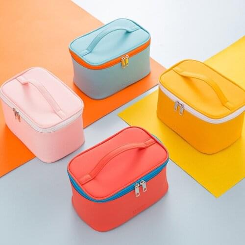 Womens Cosmetic Bag Make Up Organizer Travel Make Up Necessaries Organizer Zipper Makeup Case Pouch Toiletry Kit Bags