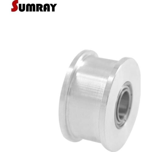 SUMRAY 3M Idler Pulley 24T Bore 3/4/5/6/7/8/9mm Toothed Pulley Wheel 11/16mm Belt Width Without Teeth Idler Timing Pulley