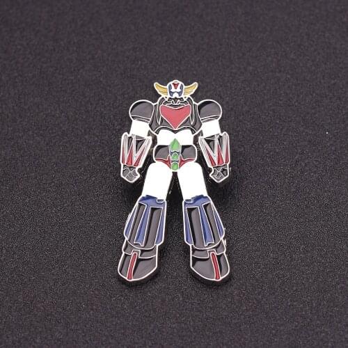 10pics UFO Robot Grendizer Anime Metal Enamel Pins And Brooches For Women Men Lapel Pins Backpack Bags Badge Gifts Jewelry