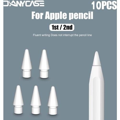 10PCS Original Apple Pencil Tip Replacement For Apple Pencil 1st 2nd Generation For Apple Pencil 1 2 Tip Nib Spare Replace