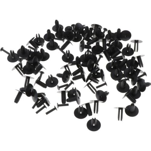 200 Pcs Plastic Nylon Rivet Fastener Bumper Clip Fender Retainer
