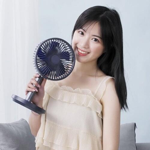 2021 Portable USB Fan Telescopic Mini Desktop Fan With Led Nightlight Fan For Student Home Office