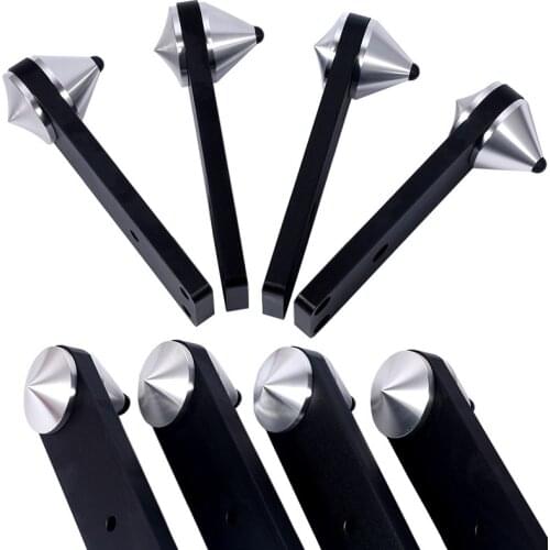 4pcs Pure Aluminium Speaker Isolation Spike Pad Shock Absorbing Stand Feet Nails