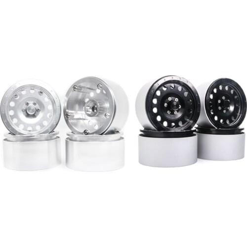 4Pcs Metal 2.2inch Beadlock Wheel Rim for 1/10 RC Rock Crawler Axial SCX10 RR10 90053 AX10 Wraith 90056 90045