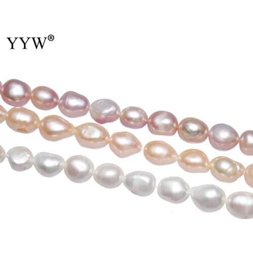 9-10mm Nuggets Natural Freshwater Pearl Beads Cultured Baroque Freshwater Pearl Beads For Diy Jewelry Making Wholesale