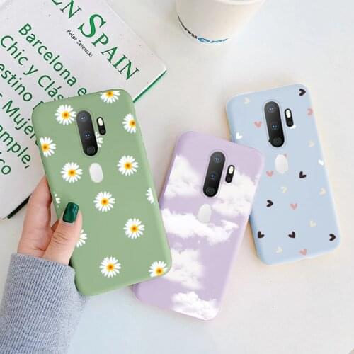 For OPPO A5 A9 Case 2020 Butterfly Silicone Phone Cover For OPPO A 5 9 Cloud Bumper On OPPOA5 OPPOA9 Flower Fundas Coque Shell
