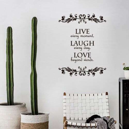 DIY English Proverbs Wall Stickers Home Decoration Wall Decals Family House Sticker on The Wall Mural Wallpaper Self-adhesive