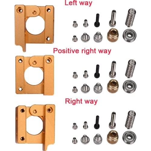 3D Printer MK8 Extruder All Metal Aluminum Block DIY kit For single nozzle Makerbot extrusion head Three style for selection
