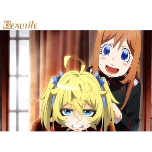 Custom wall art silk fabric poster custom print Kit Saga of Tanya the Evil for room decor home decoration