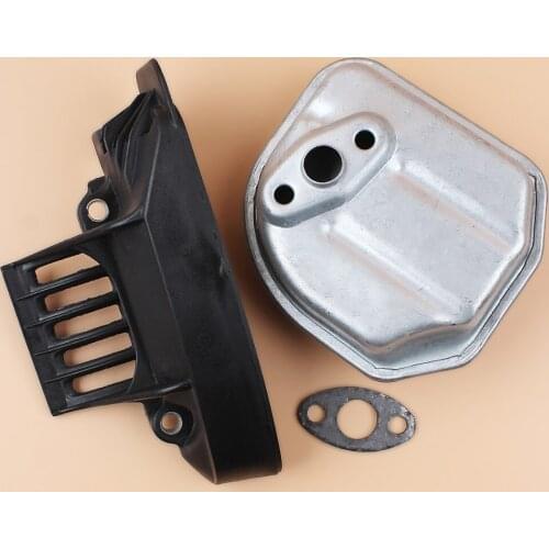 Muffler Lower Guide Guard Cover Gasket Kit Fit Honda GX35 4-Circle Gas Engines Motors Strimmer Water Pump Generator