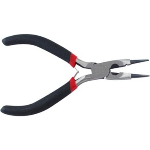 Jewelry Pliers Round Nose Pliers Wire Cutter Polishing Black Gunmetal Jewelry Making Tools 128x65x10mm