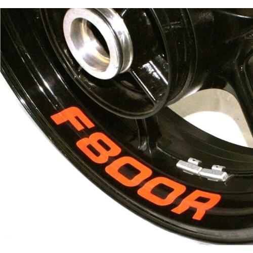 A set of 8pcs high quality motorcycle wheel decals waterproof Reflective stickers rim stripes For BMW F800r