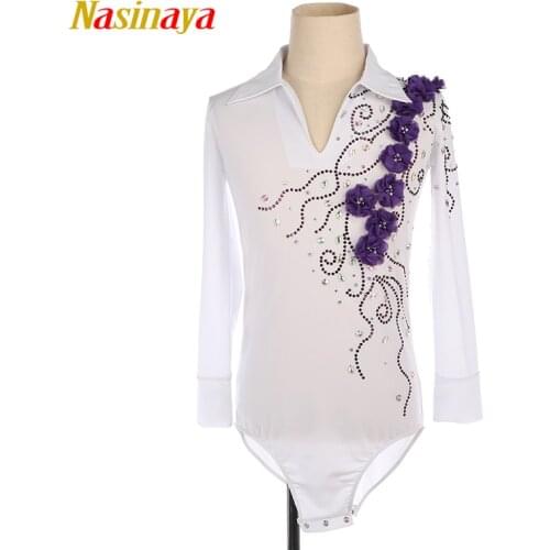Nasinaya Boys Man Figure Skating Performance Clothing Customized Competition Ice Skating Leotard Kids Patinaje Gymnastics Flower
