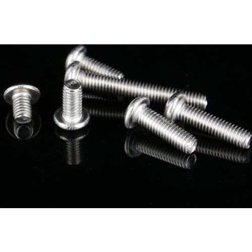 New 120cs/Set M3 Button Head Socket Cap Screw Assortment Kit 4/6/8/12/16/20mm Stainless Steel Button Head Socket Cap Screw