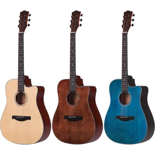 Single Board Guitar 41 Inches Picea Asperata Mahogany Backplane Beginner Unisex