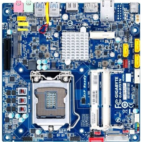 Mini-itx MINI 17*17 Original for Gigabyte GA-B75TN Desktop Motherboard B75TN B75 b75N LGA 1155 i3 i5 i7 DDR3 16G 100% Fully Test
