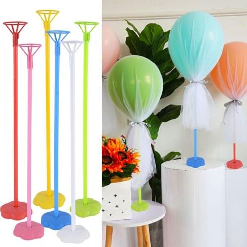 3pcs/lot Wedding Table Balloons Stand Balloon Holder Column Base Plastic Baloon Stick Baby Shower Kids Birthday Party Decoration