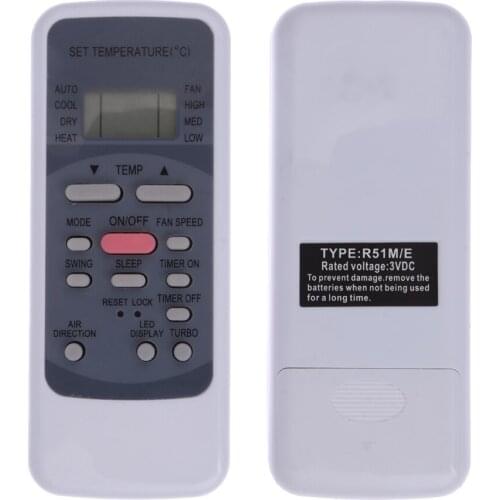 Split Portable Air Conditioner Remote Control for Midea R51M/E R51/E R51/CE R51M/CE R51D/E R51M/BGE Air Conditioner Controller