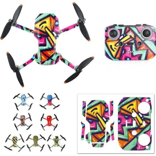 PVC Stickers for DJI Mini 2 Drone Body Skin Waterproof Protective Arm Remote Control Protector for DJI Mavic Mini 2 Accessories
