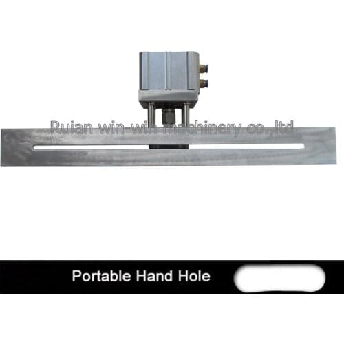 Hole size length 75-84mm width 21-25MM Gantry Handle Hole Plastic Bag Pneumatic Punching Machine for Hang Hook Hole