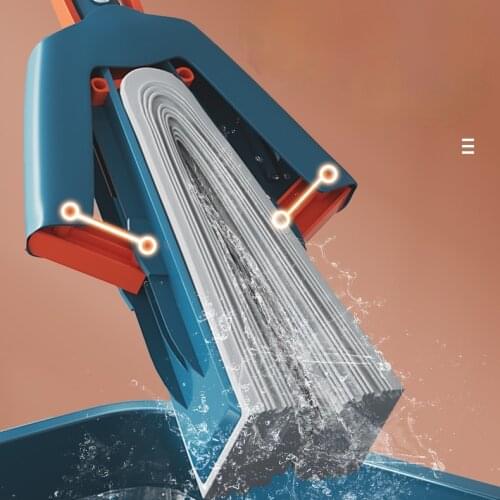 Sponge Ultraclean Mop with Bucket Easy Wring Magic Telescopic No Hand Wash Mop Wood Floor Limpieza Hogar Home Cleaning DG50TB
