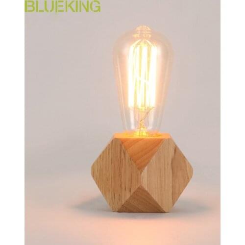Modern wood Table Lamp Led Book Lights Desk Night Light E27 Holder Mini Retro Bedside Lamp La Lamparas For Home Bedroom Decor