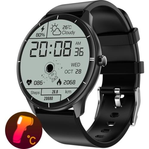 Body Temperature Monitoring Smart Watch Men Women Smartwatch Aviation Magnesium Alloy Heart Rate Monitor Sport Fitness Clock