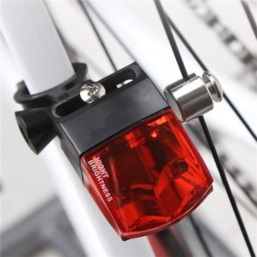 Electromagnetic Induction Bicycle Tail Light Self-Powered IPX4 Waterproof LED Bike Light Magnetic Tail Light Cycling Rear Light