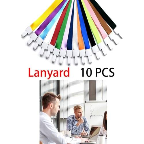 10pcs/lot Plastic Clip Hang Neck Credentials Card Protector Lanayard for Ward Nursing Strap Pass Logo Custom Badge Tag ID Holder