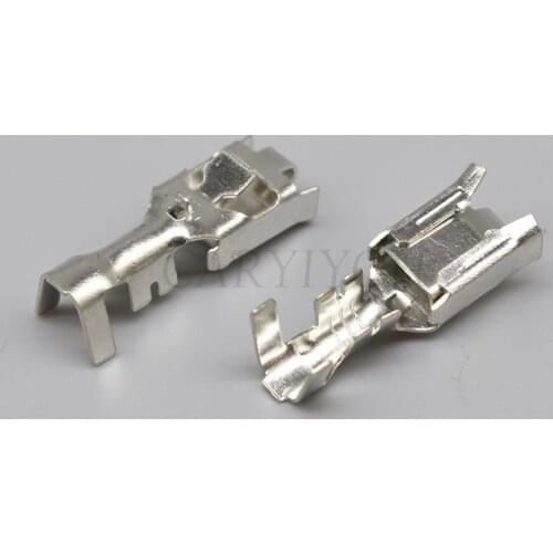 50Pcs Automotic Wire Crimp Terminal 6.3MM Female Pin For Metri-Pack 630 Series Electronic Fan Auto Connector DJ629-E6.3B G221