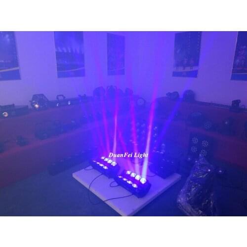 8pcs/lot 8x10w 4in1 rgbw led beam spider light dmx lyre beam rgbw stage spider beam led dj lightings