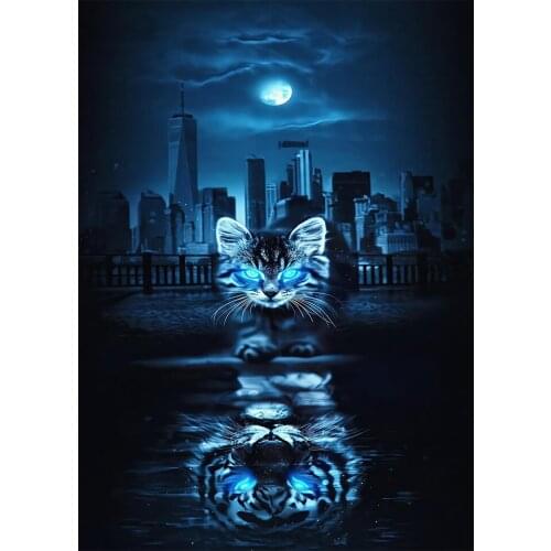 5D DIY diamond painting animal rhinestone cross stitch kit full diamond embroidery gift mosaic home decoration handmade picture