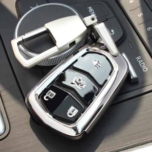 High quality For Cadillac XT5 ATSL XTS CT6 SRX CTS ABS Car Styling Key Shell Case Cover Holder Keyring Key Buckle Ring Keychain