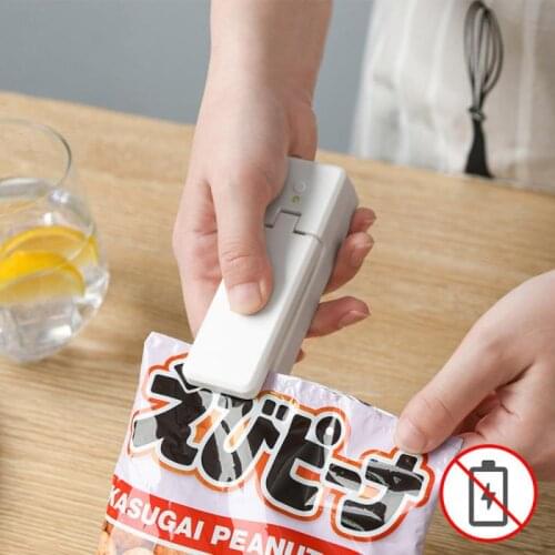 Household Mini Portable Sealing Machine Dual-purpose Plastic Bag Heat Sealing Machine USB Charging Hand Pressure Sealer Tools