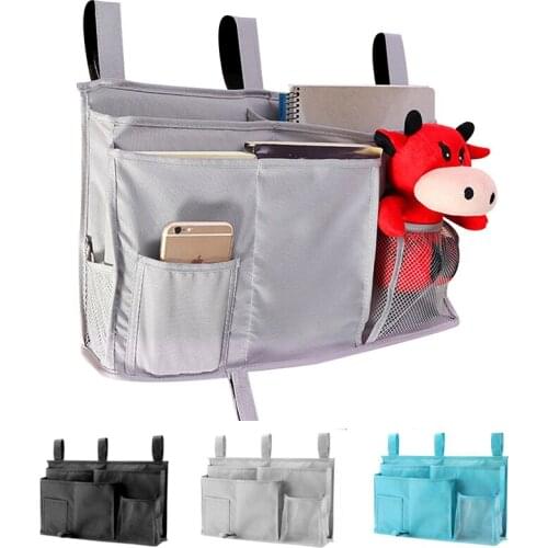 Caddy Hanging Pouch Organizer Bedside Storage Bag for Bunk and Hospital Dormitory Sundries Wall Pocket Home Bedroom Supplies